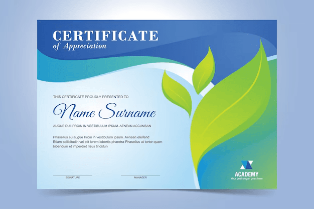 Certificate 3